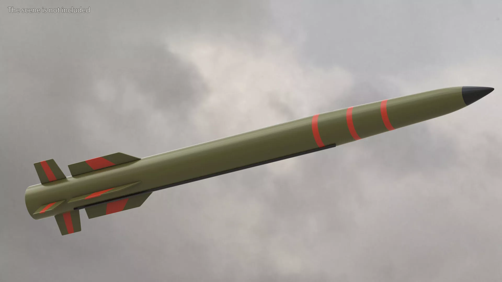 Antiaircraft Guided Missile 3D model