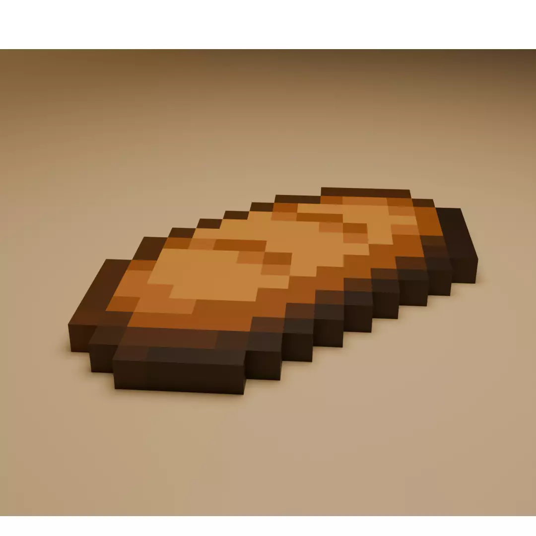 Stylized Minecraft Bread 3D print model