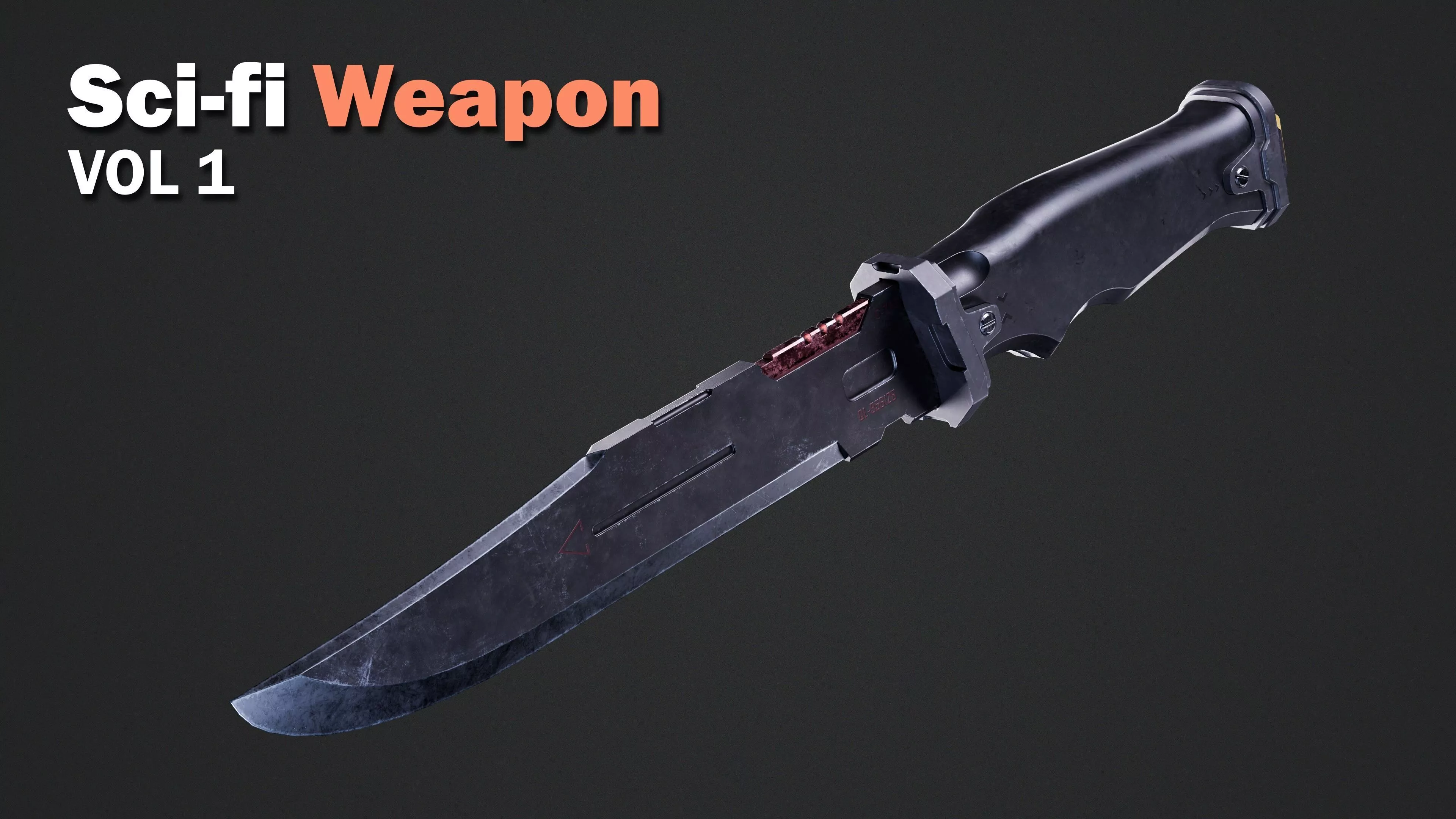 Sci-fi Weapon - Game Ready Knife - FREE SAMPLE Free low-poly 3D model