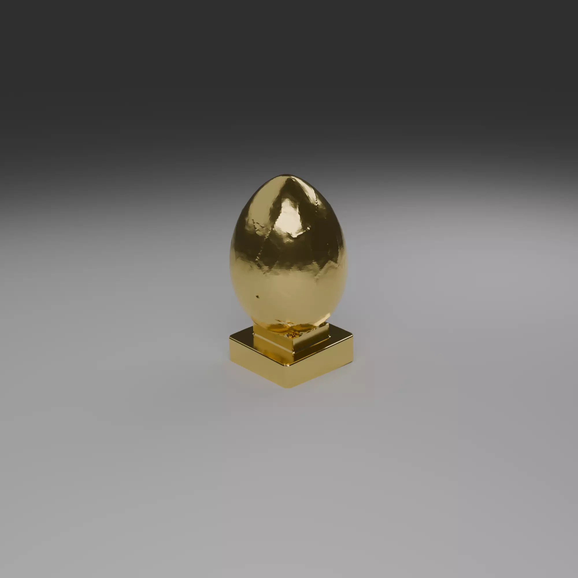 Decorative Textured Egg on with integrated base 3D print model