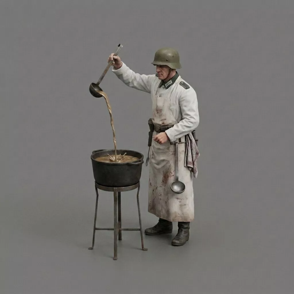 WWII Field Cook Miniature 3D print model