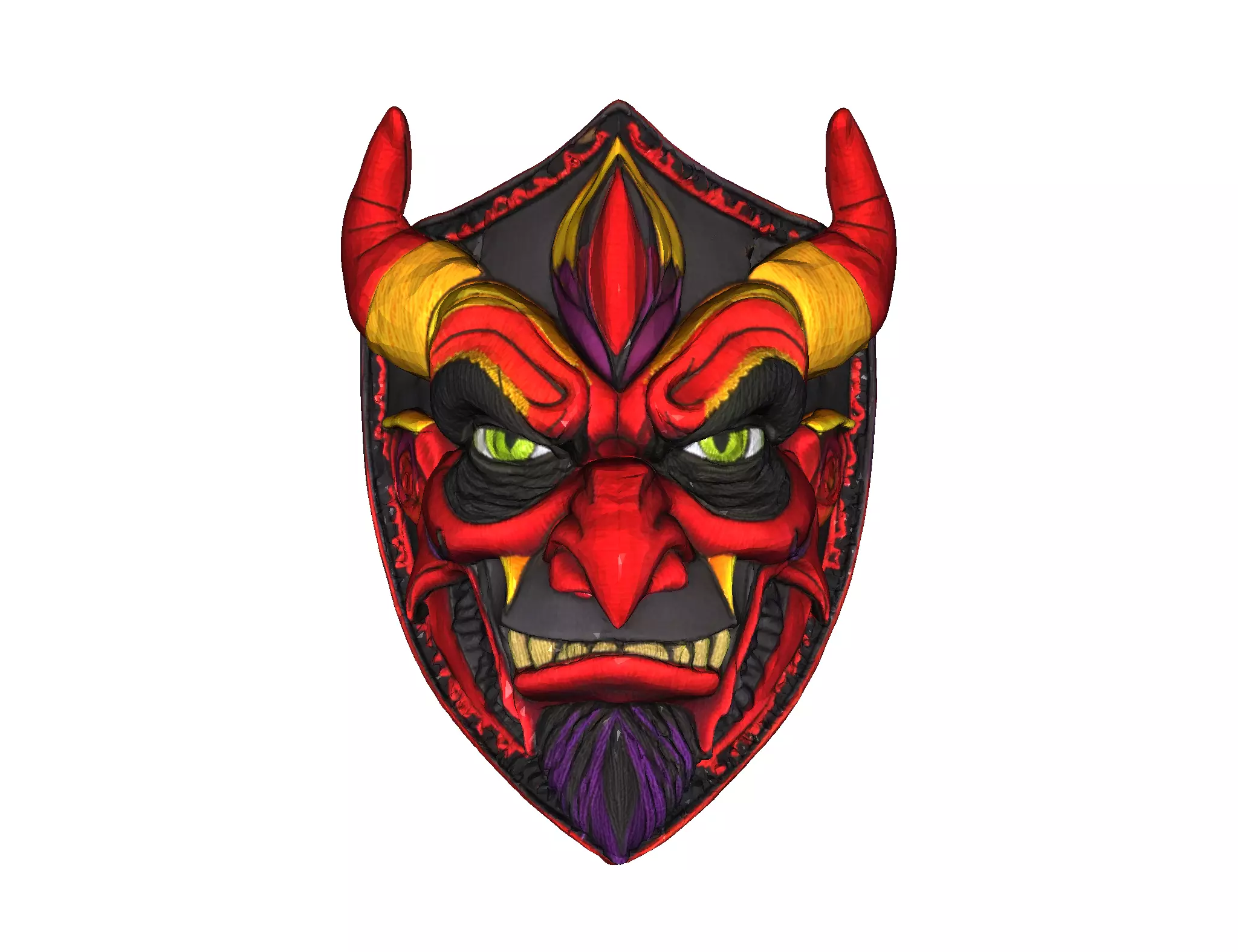 Demonic Shield 3D model
