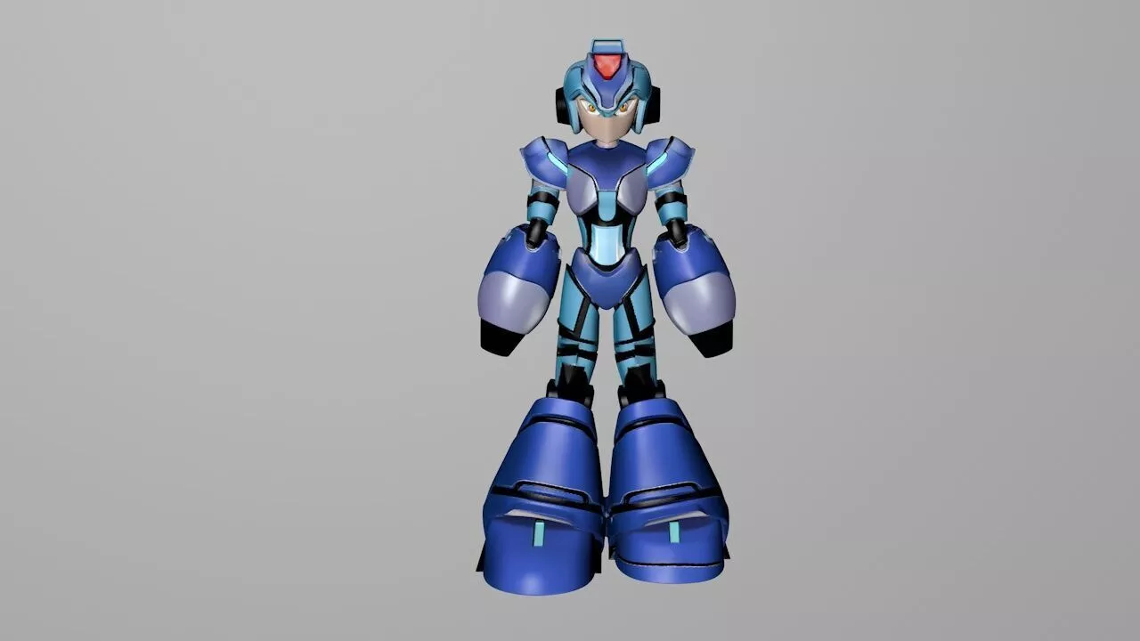 Megaman Mech Warrior 3D print model