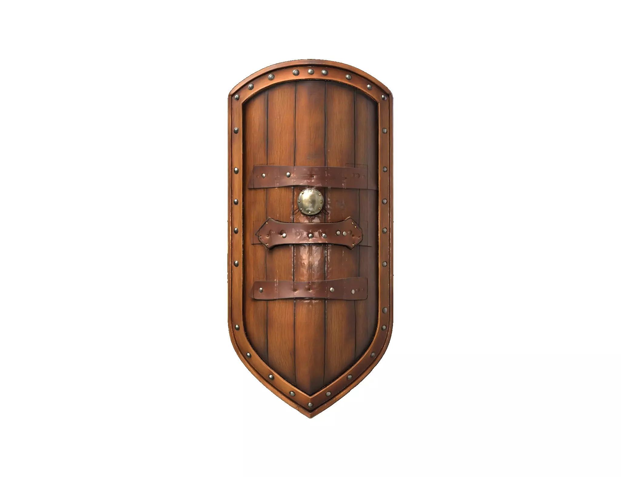 Wooden Shield 3D model