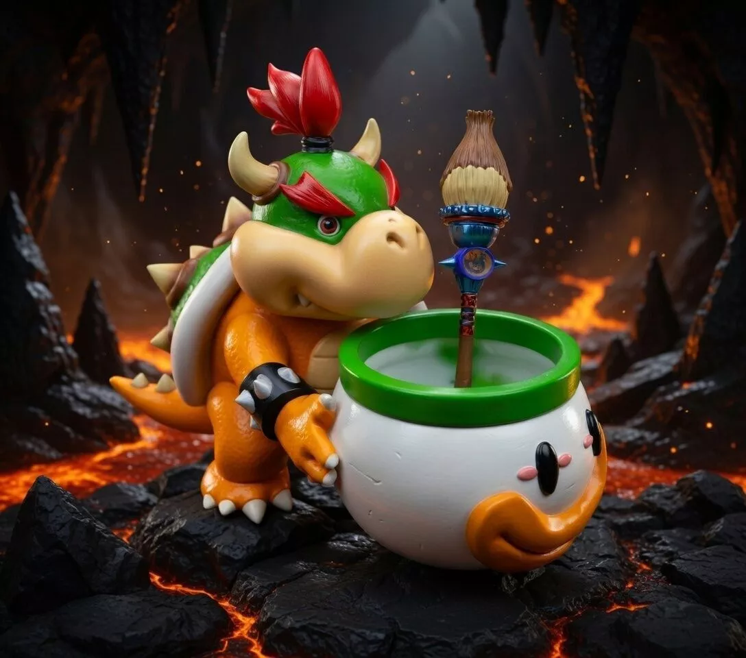 Bowser Jr Popcorn Bowl 3D print model