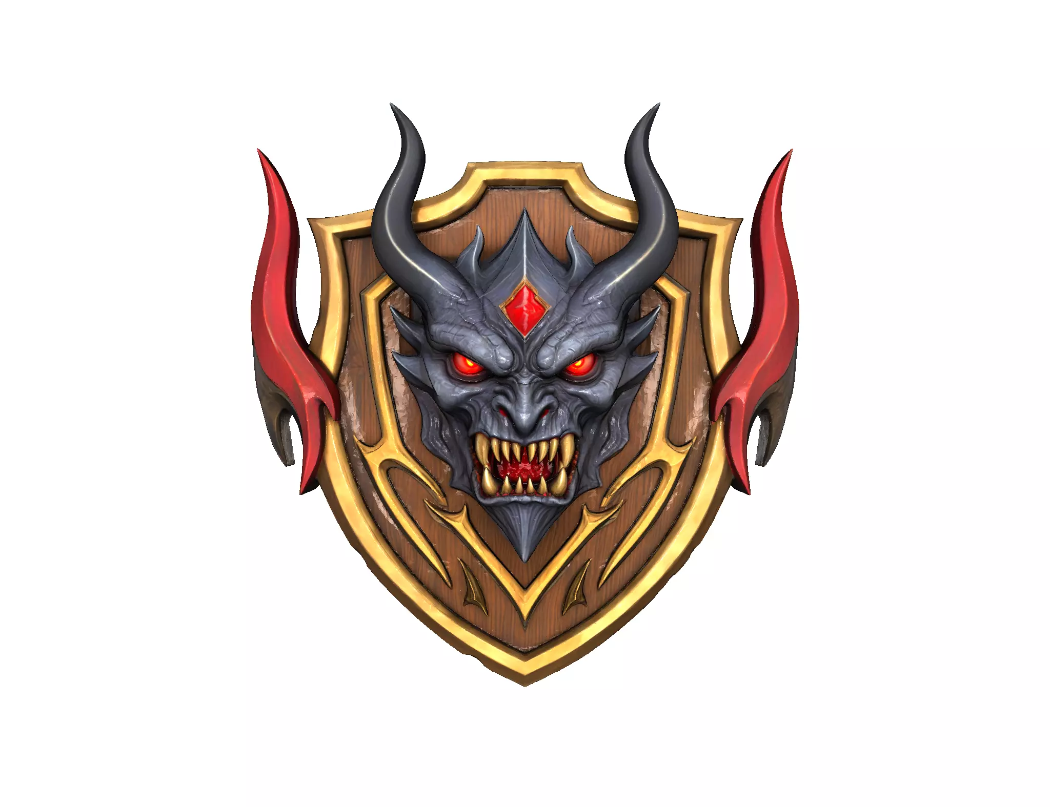 Demonic Shield 3D model