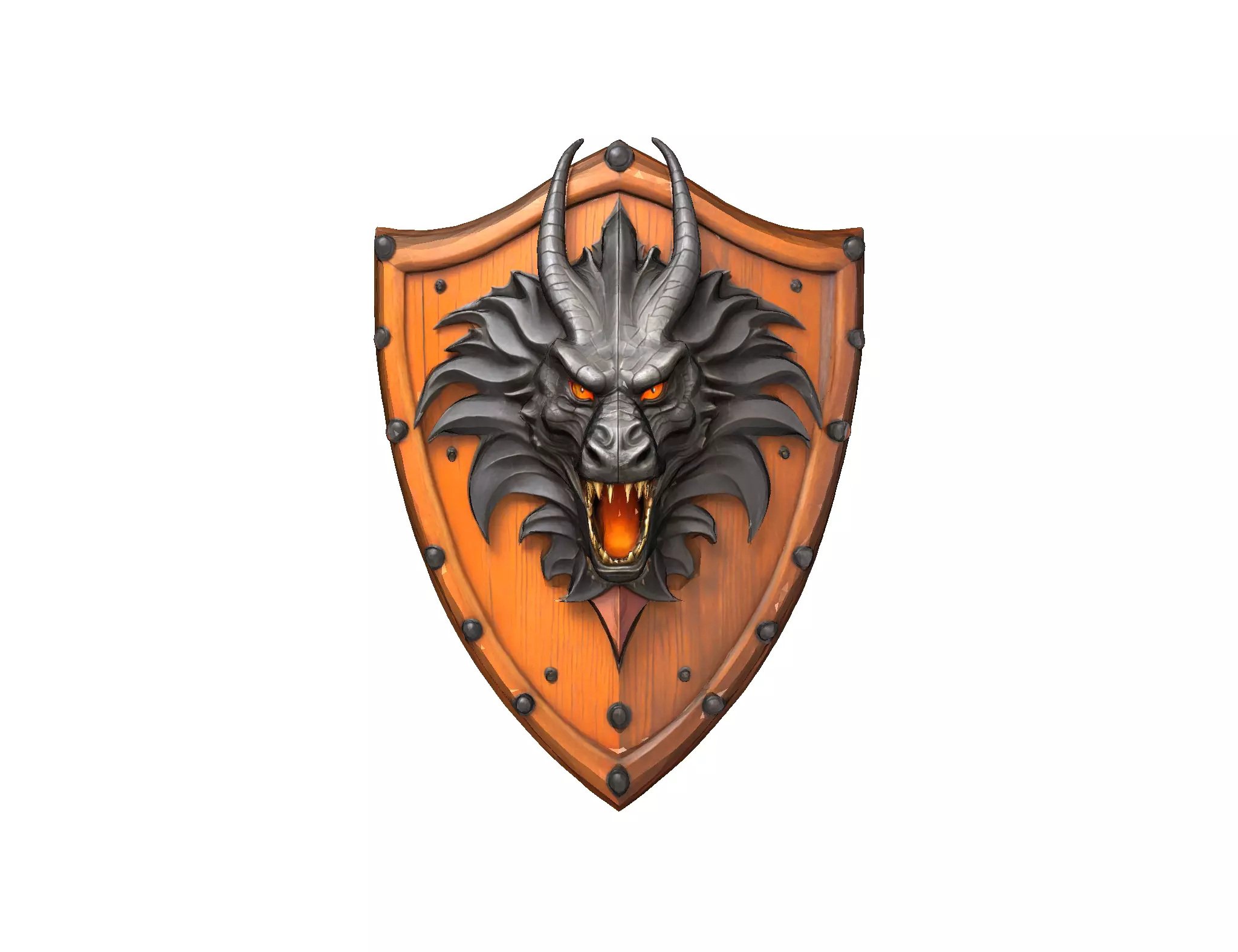 Demonic Shield 3D model