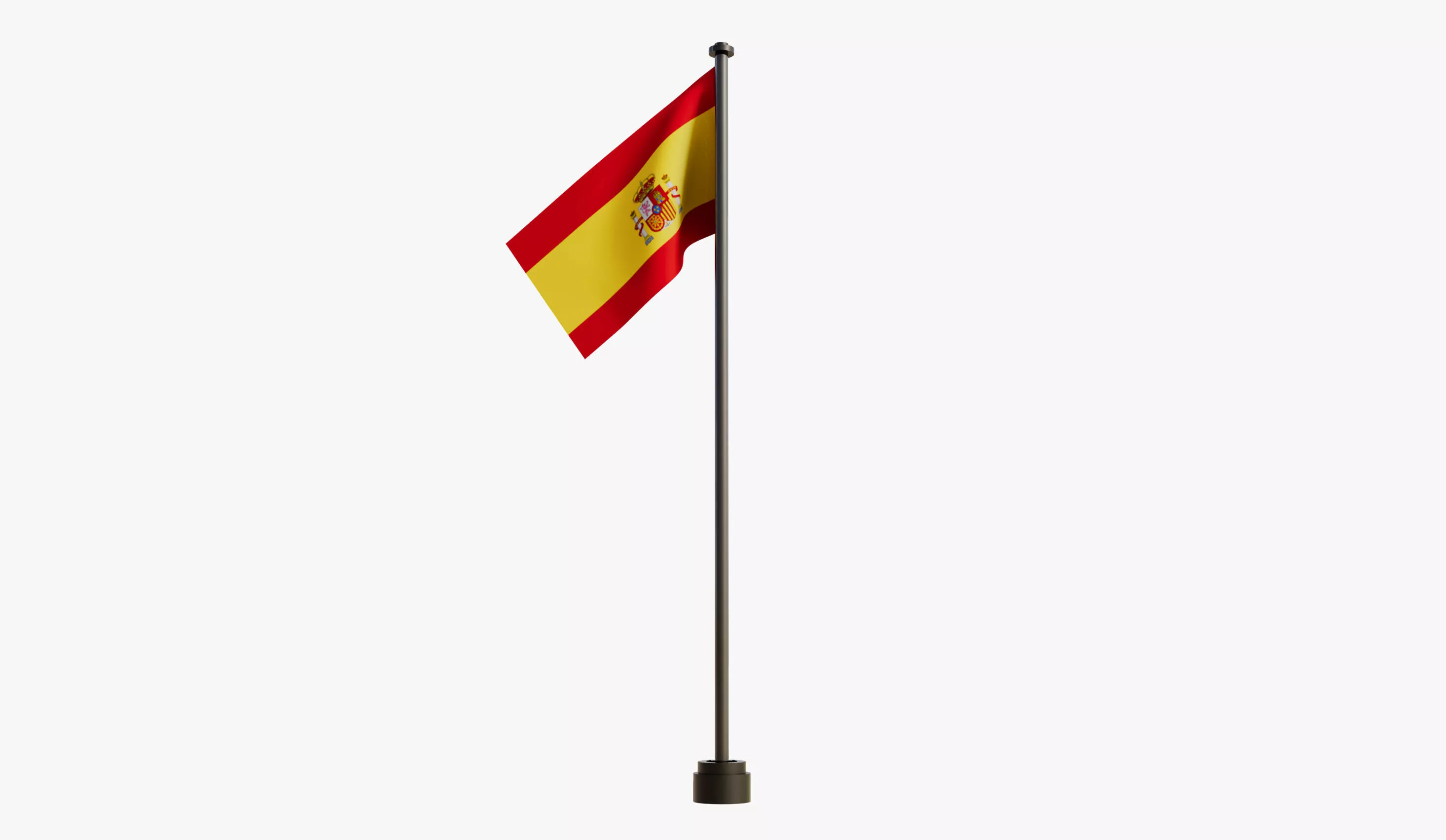 Spain Flag Free 3D model