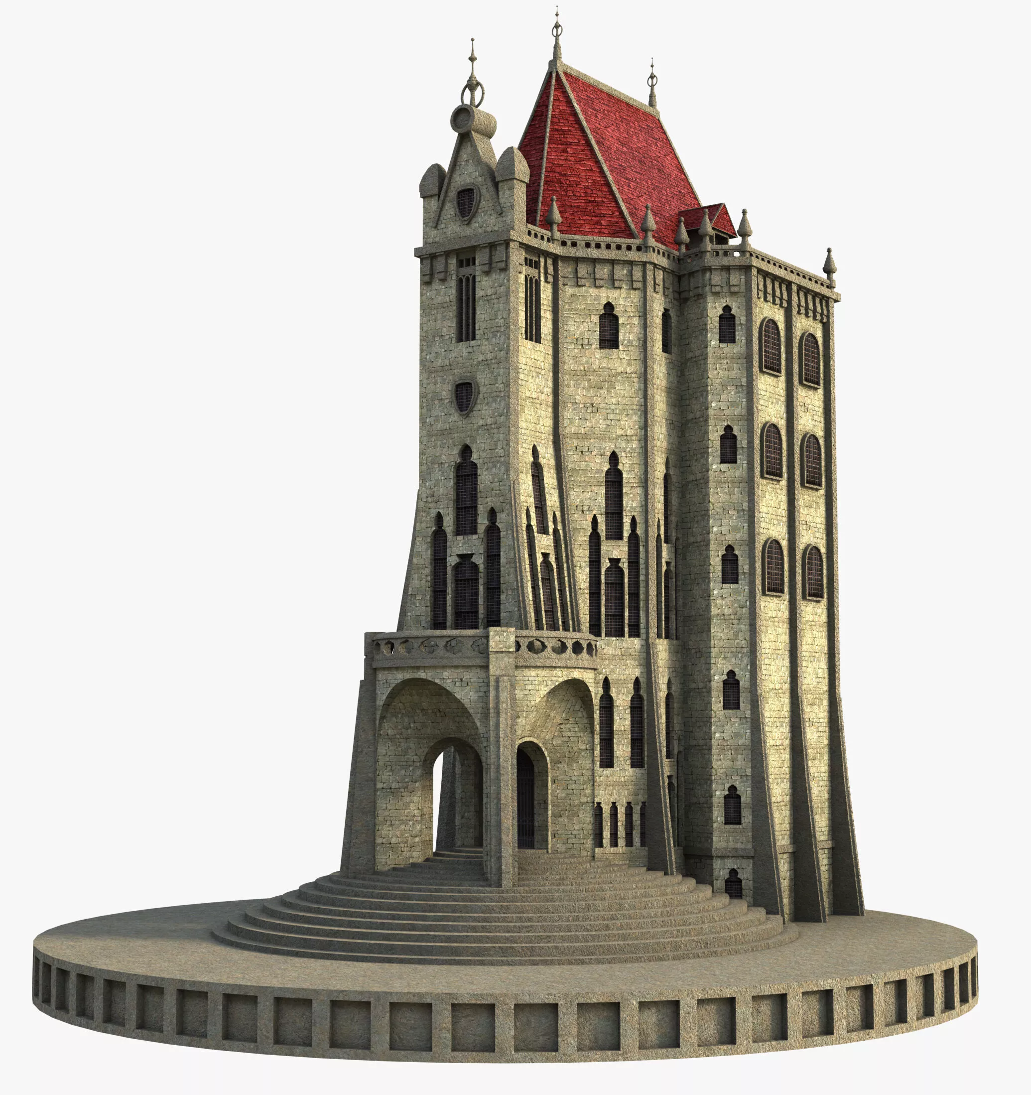 Fantasy Gothic Tower 3D model