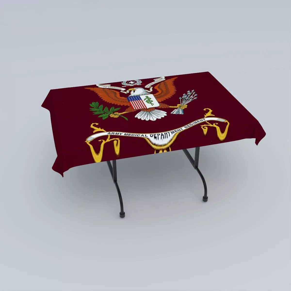 AMEDD Regimental Flag 3D model
