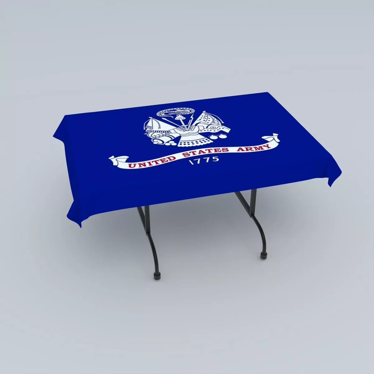 Field flag of the United States Army 3D model