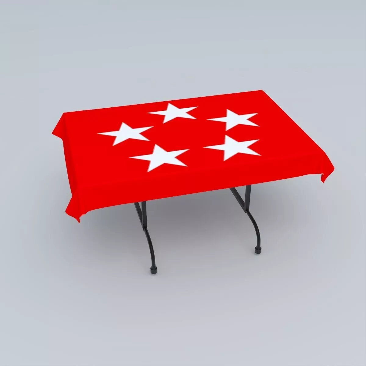 Flag of a U S General of the Army 3D model
