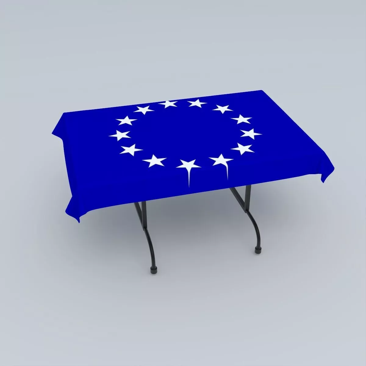 Flag of a United States Foreign Service Officer 3D model