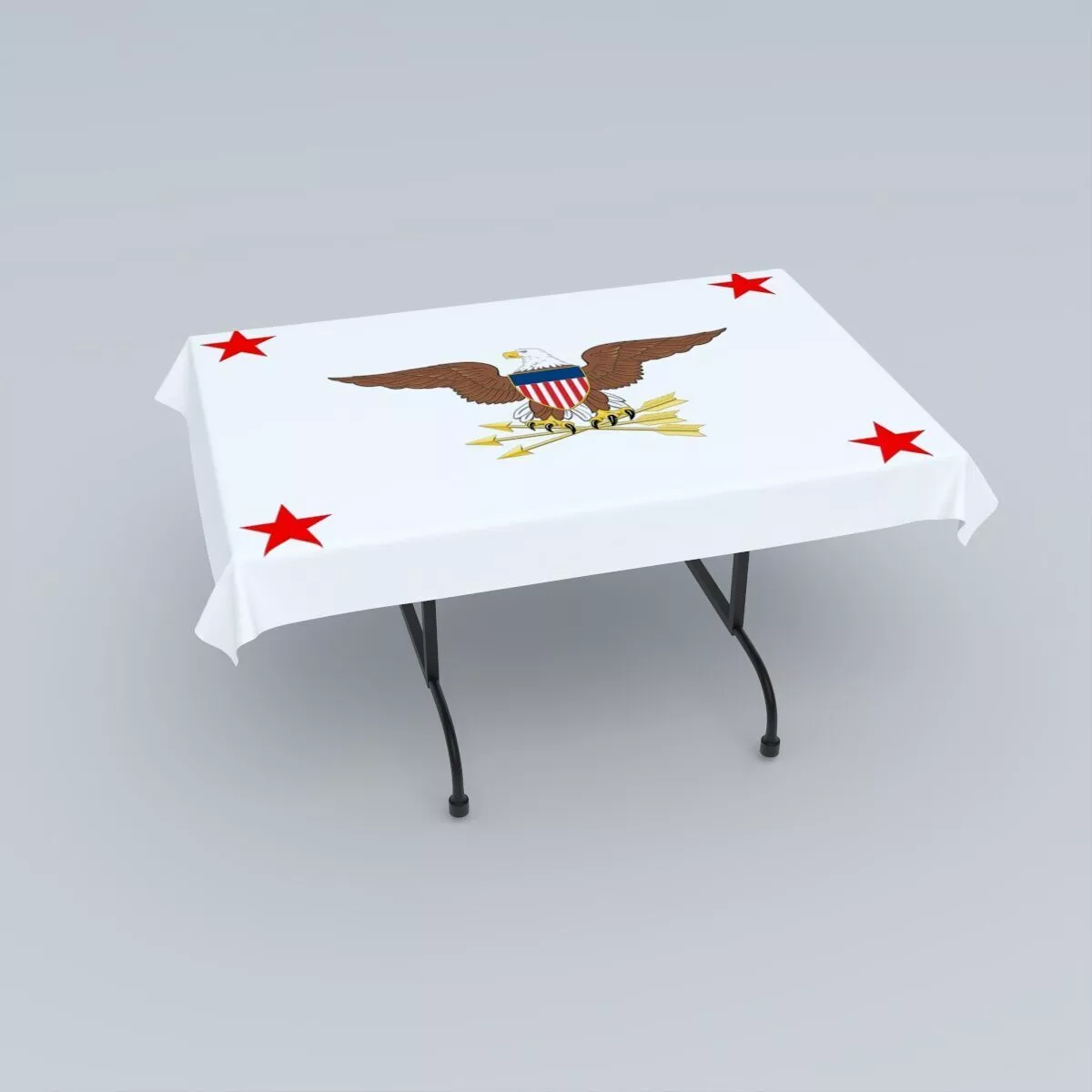 Flag of an U S Assistant Secretary of Defense 3D model