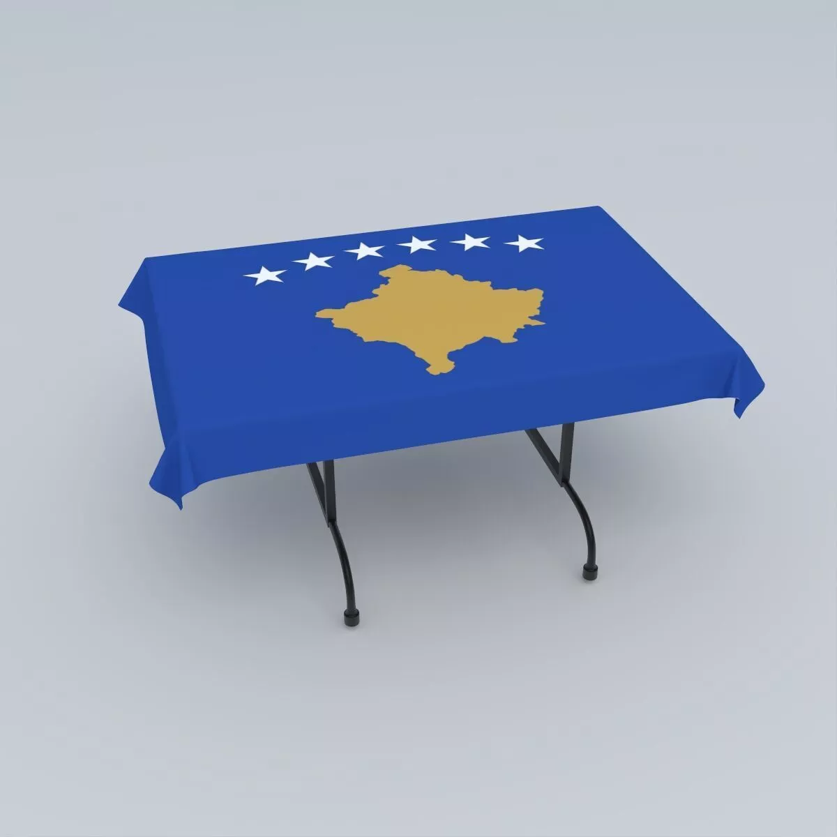 Flag of Kosovo 3D model