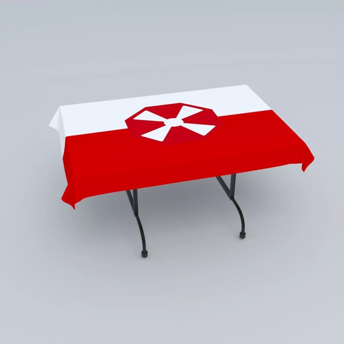 Flag of the Eighth United States Army 3D model