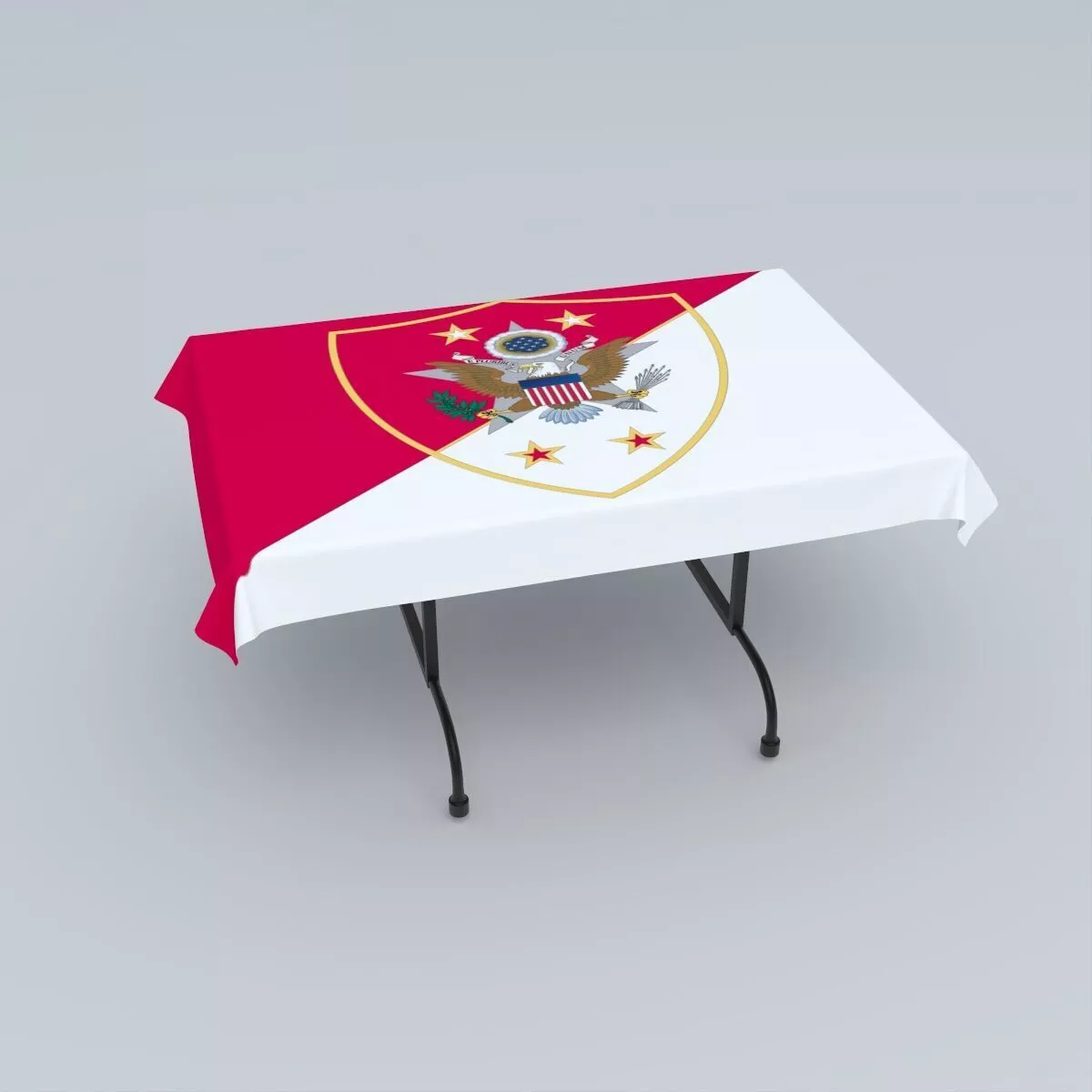 Flag of the Sergeant Major of the United States Army 3D model