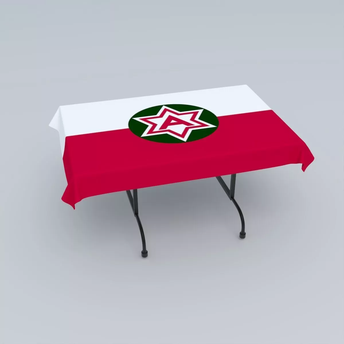 Flag of the Sixth United States Army 3D model