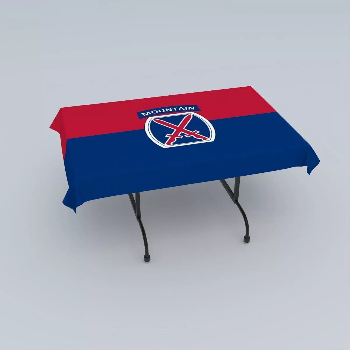 Flag of the U S Army 10th Mountain Division 3D model