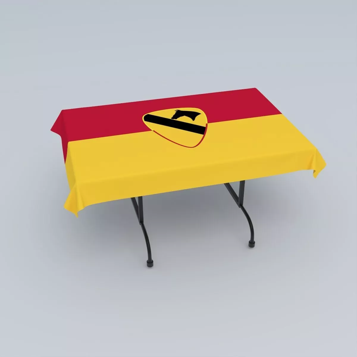 Flag of the U S Army 1st Cavalry Division 3D model