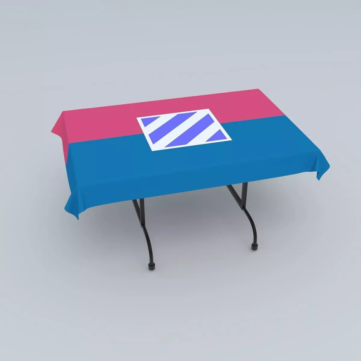 Flag of the U S Army 3rd Infantry Division 3D model