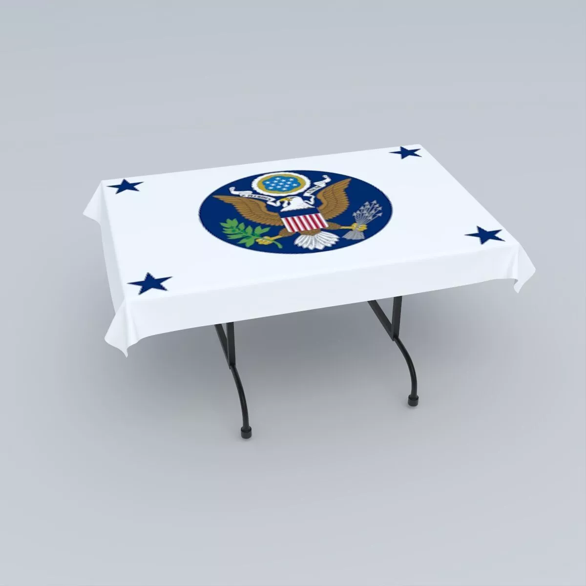 Flag of the United States Deputy Secretary of State 3D model