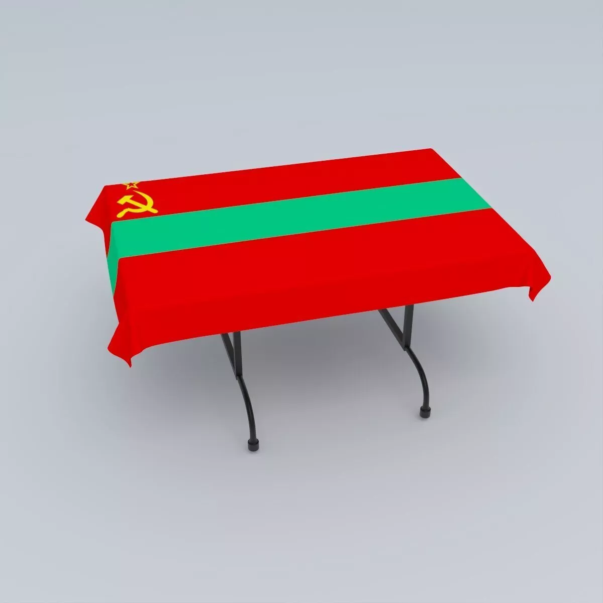 Flag of Transnistria state 3D model