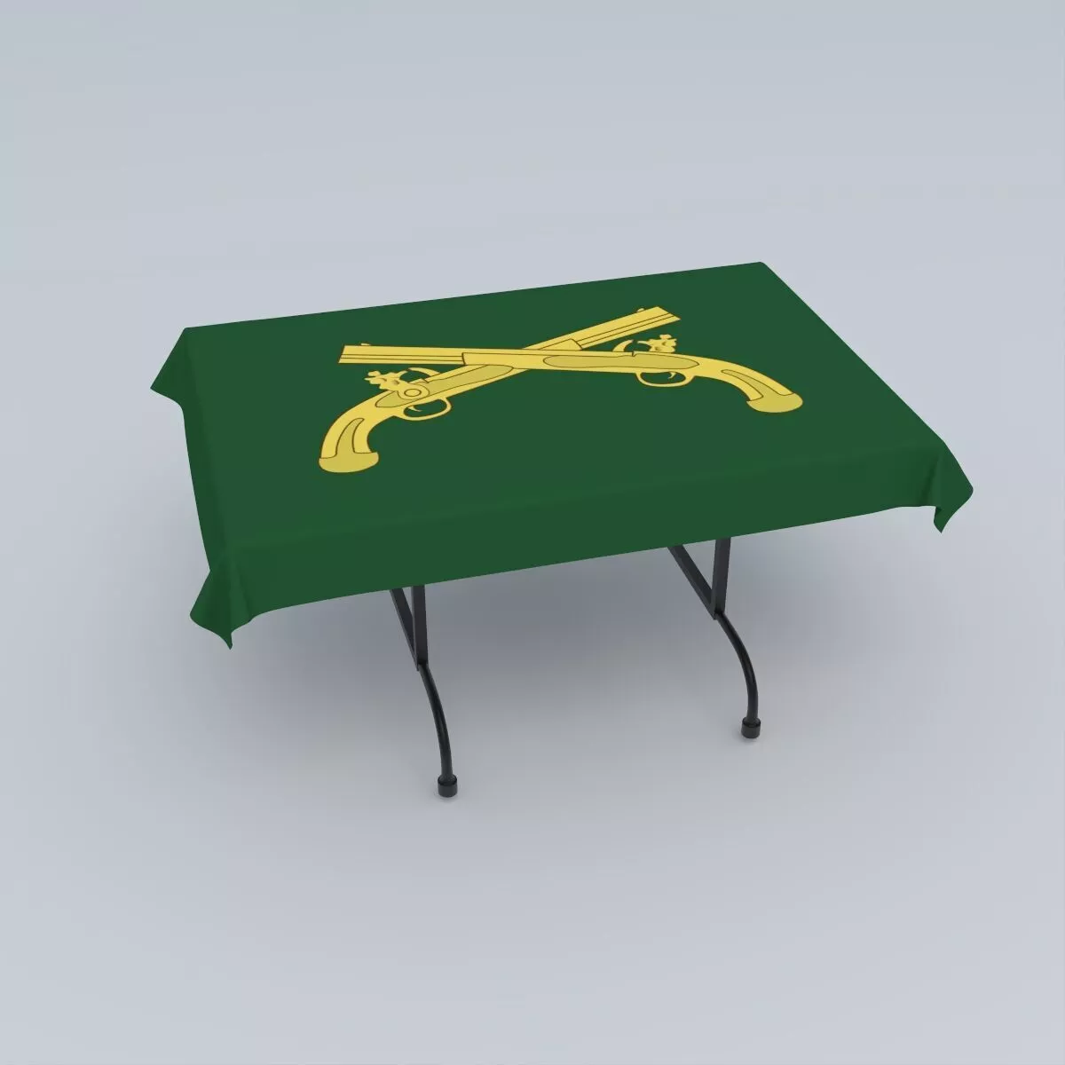 Provost marshal general flag 3D model