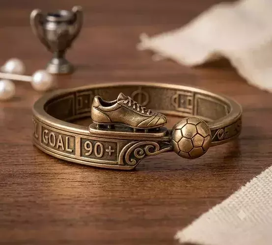Golden Goal Football Ring 3D Model