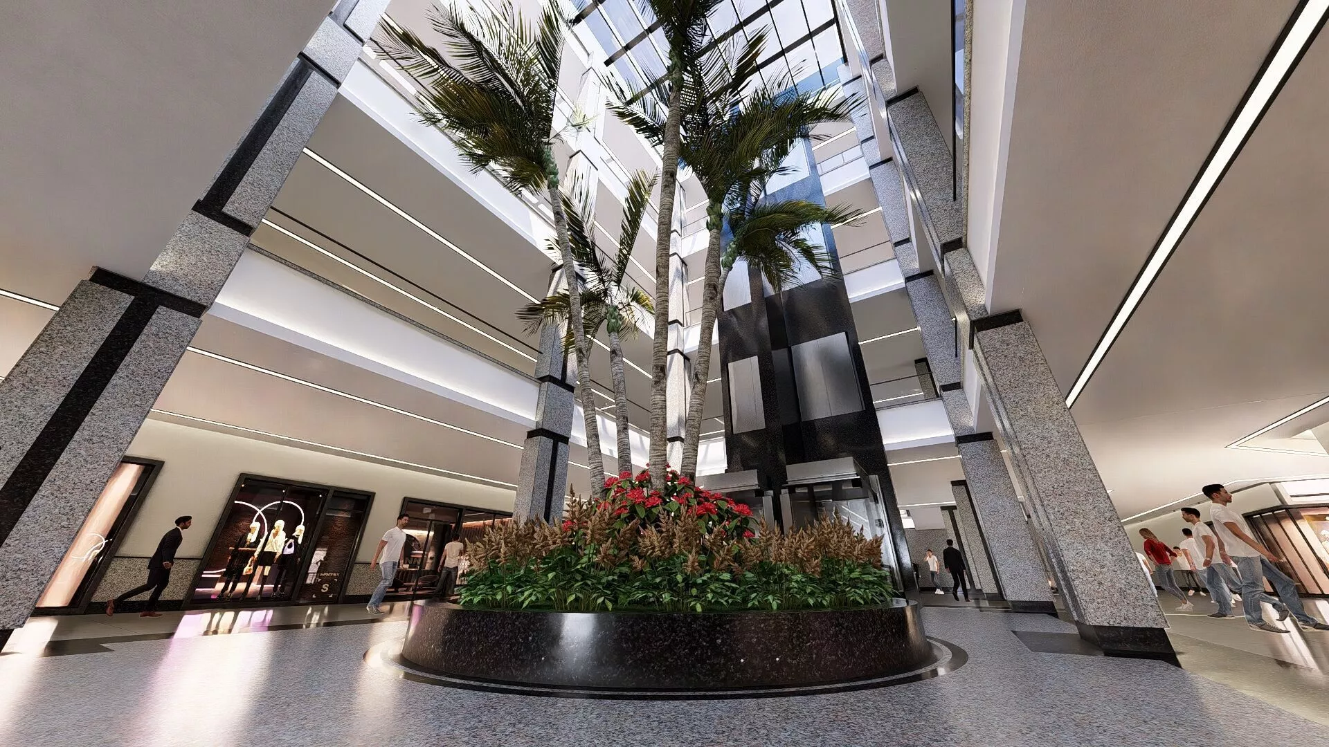 Mega Mall Interior Food Court and Main Atrium SketchUp - Lumion 3D model