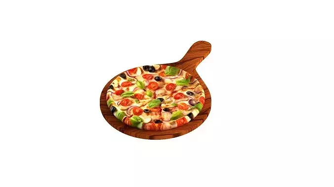 Italian Pizza 3D model 3