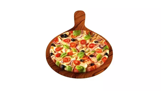 Italian Pizza 3D model 4