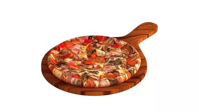 Crimean Pizza 3D model 2