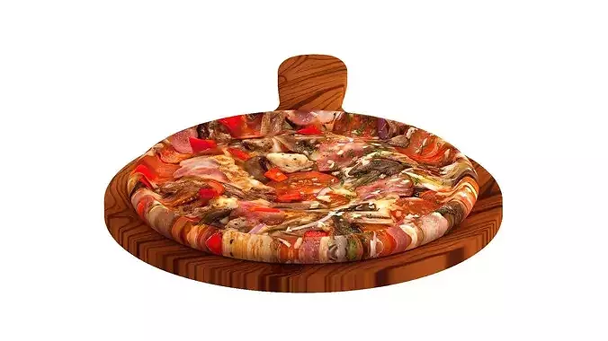 Crimean Pizza 3D model 5