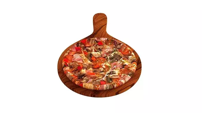 Crimean Pizza 3D model 4