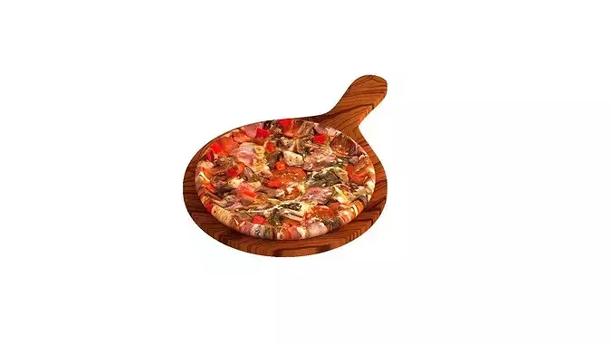 Crimean Pizza 3D model 3