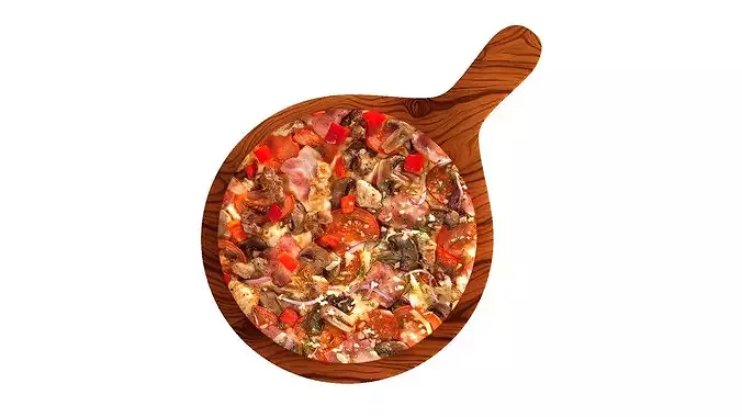 Crimean Pizza 3D model 6