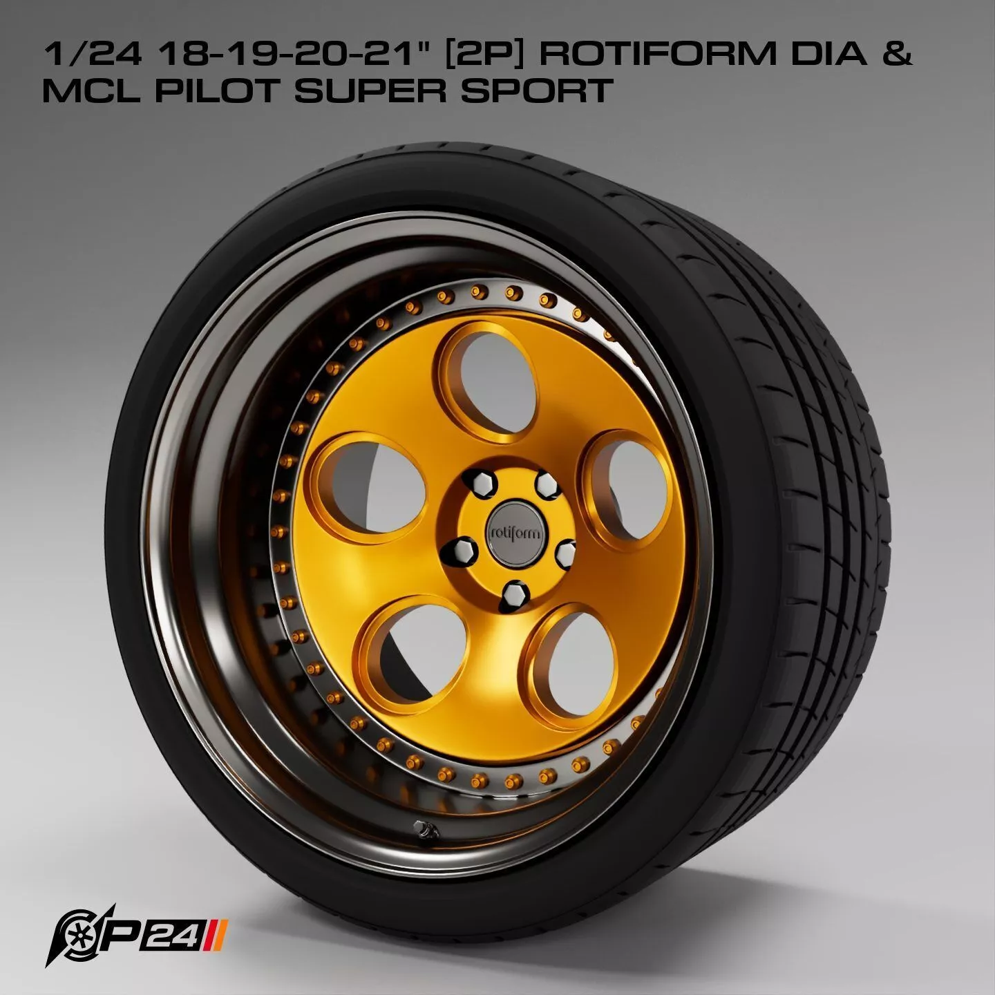 1-24th 18-19-20-21 inches 2P Rotiform DIA and MCL Pilot Super... 3D print model
