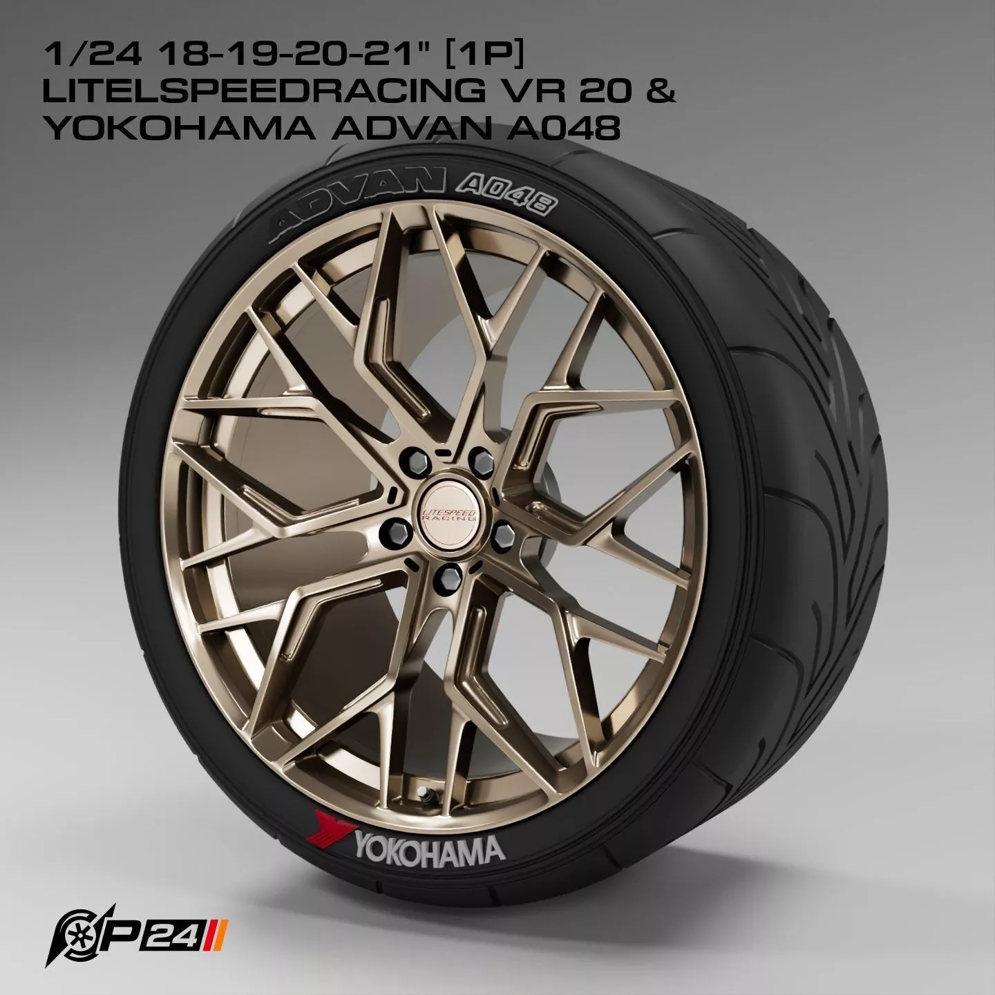 1-24th 18-19-20-21 inches 1P Litelspeedracing VR 20 and Yokoh... 3D print model