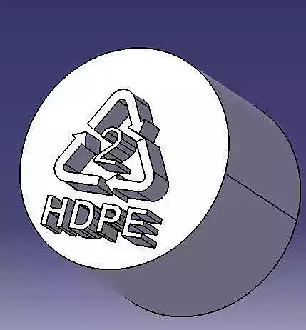 Plastic signs 3D print model