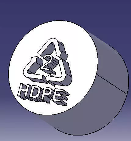 Plastic signs 3D print model_0