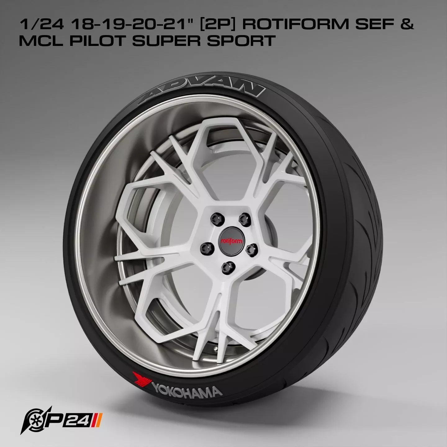 1-24th 18-19-20-21 inches 2P Rotiform SEF and MCL Pilot Super... 3D print model