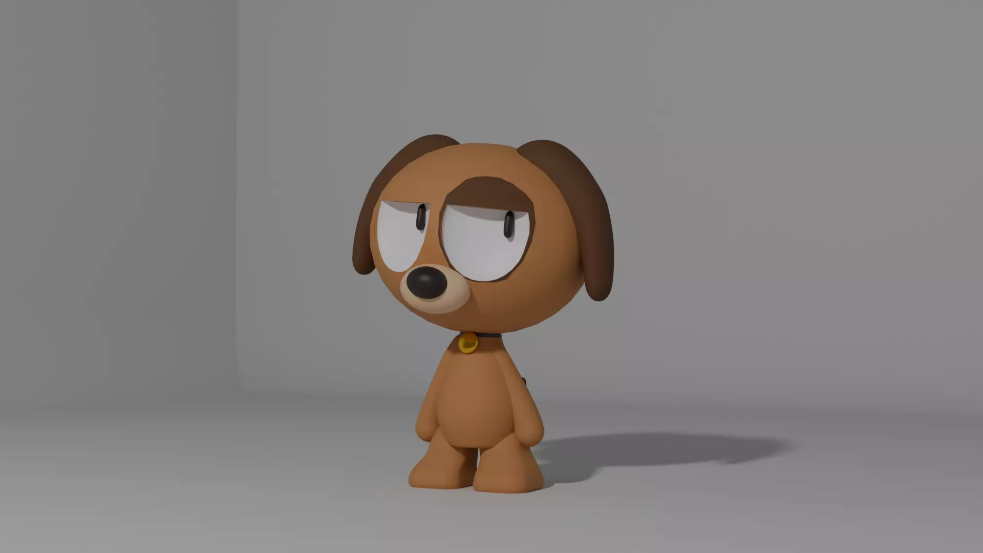 Cute Stylized Cartoon Dog Character 3D Printable Figure 3D print model