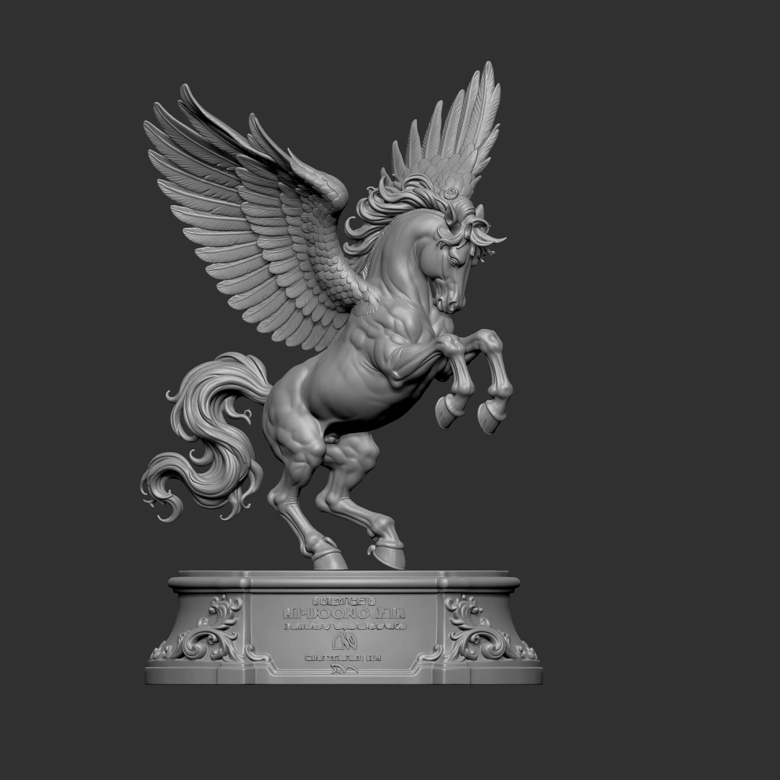 Pegasus the mythical winged horse from Greek mythology 3D print model