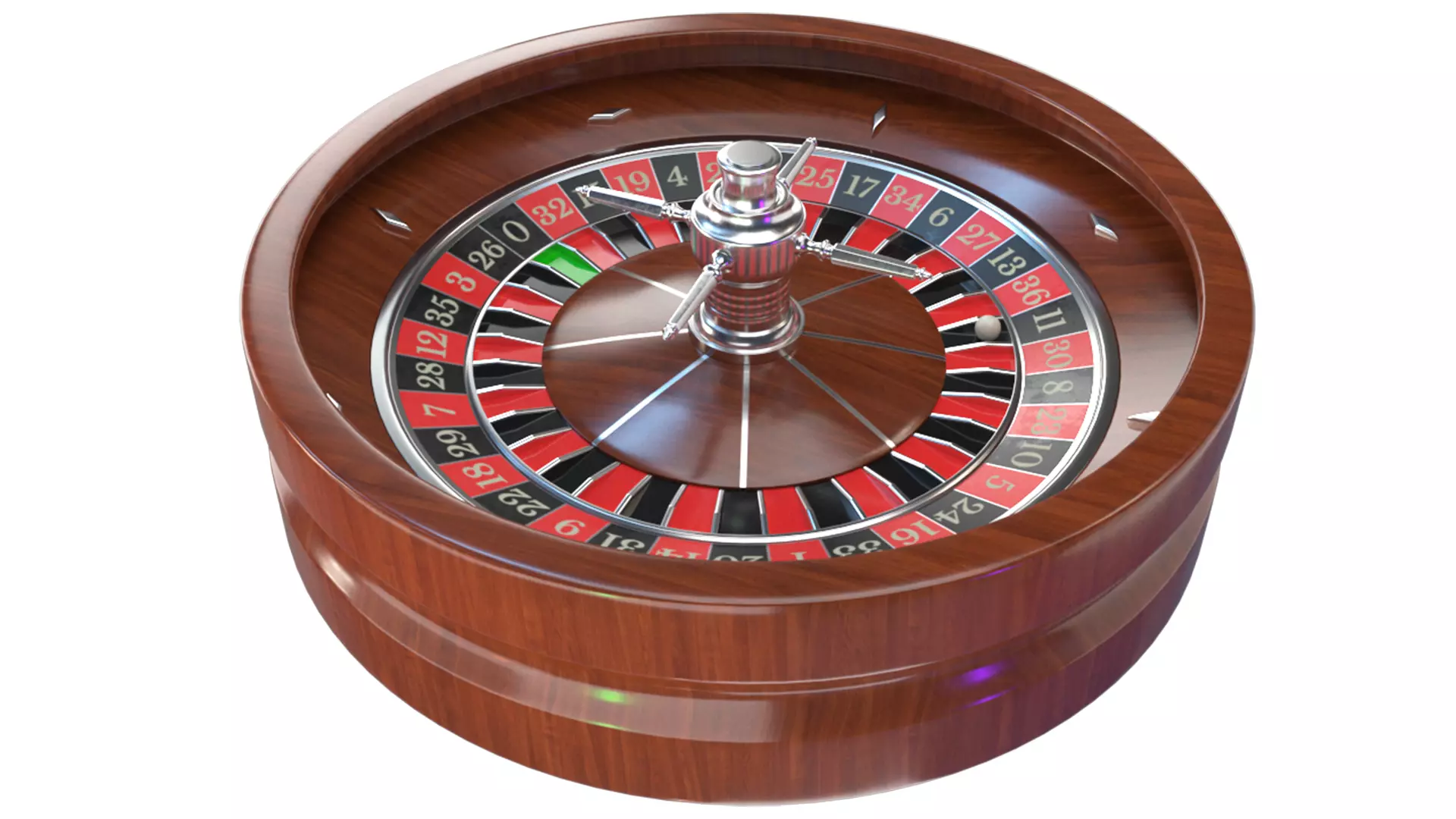 Casino Roulette Wheel 02 3D model
