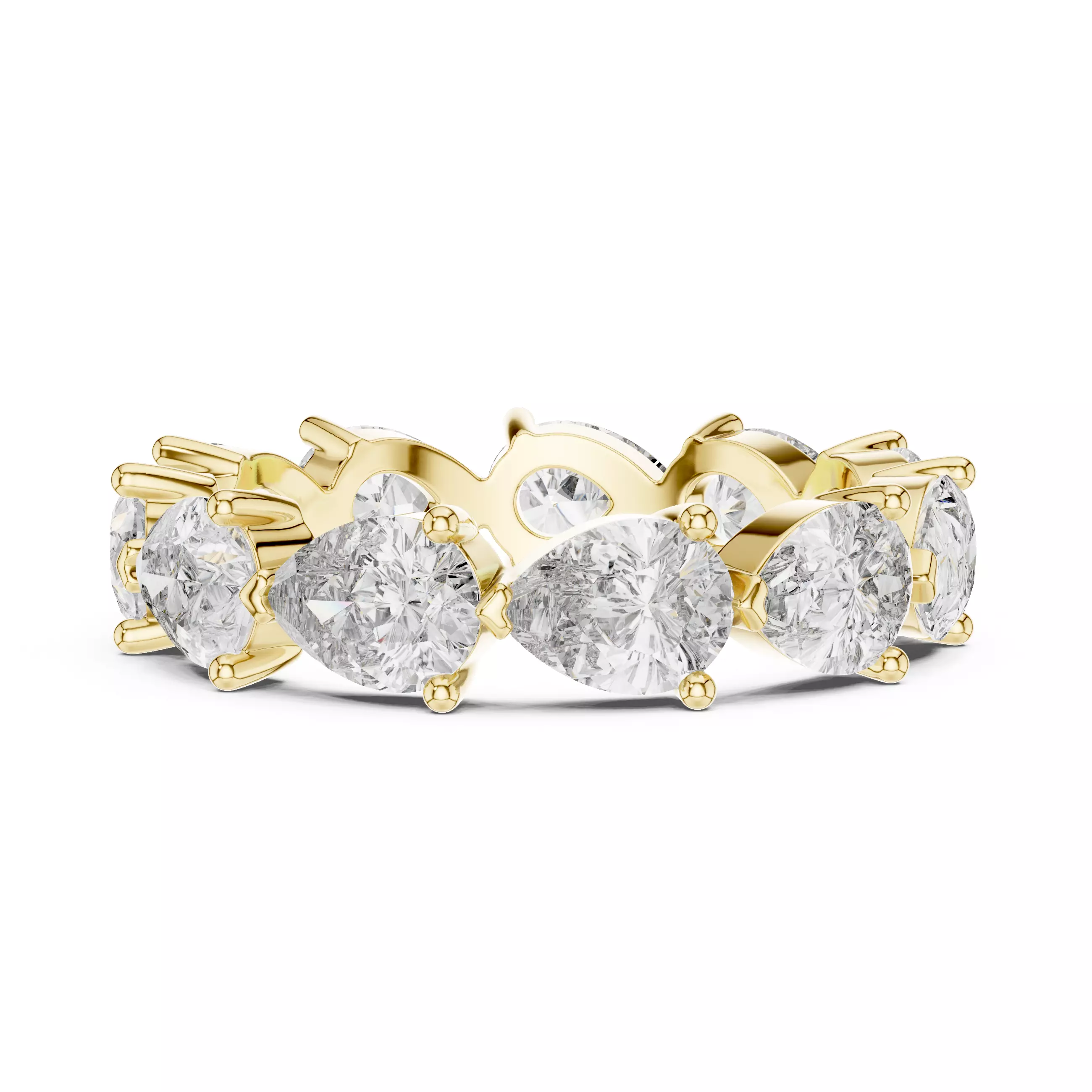 Engagement diamond Band ring set lightweight 3D print model