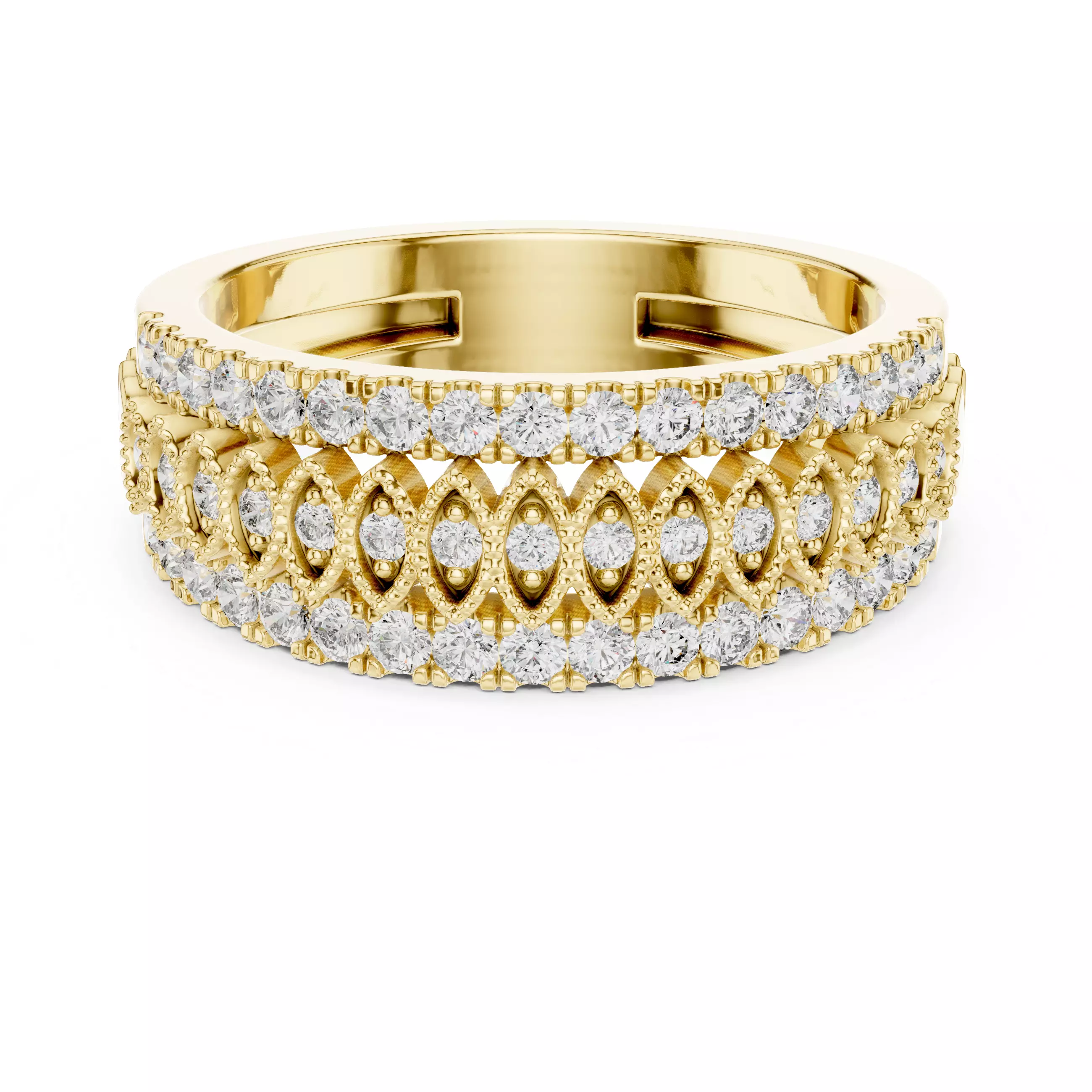 High-Quality Engagement Ring 3D print mode 3D print model