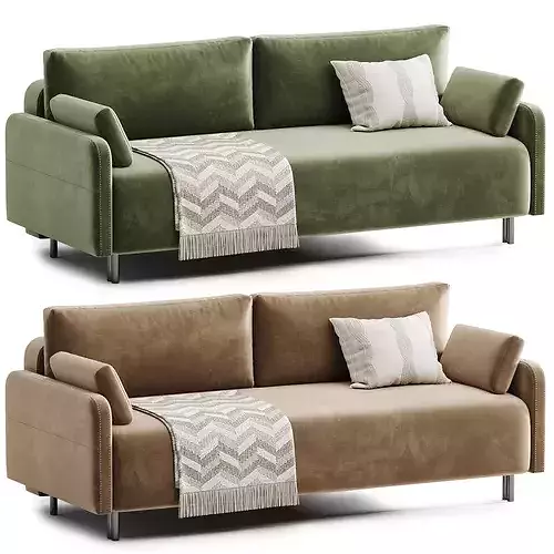 Fils Straight sofa 3D model 4
