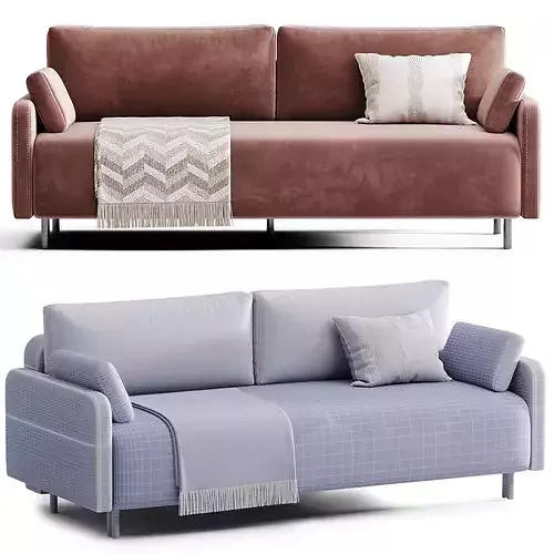 Fils Straight sofa 3D model 7