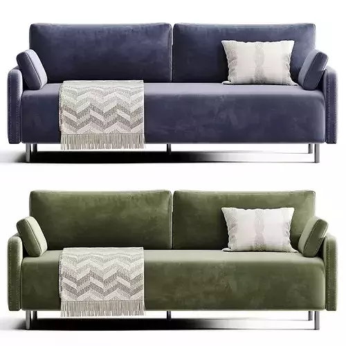 Fils Straight sofa 3D model 6